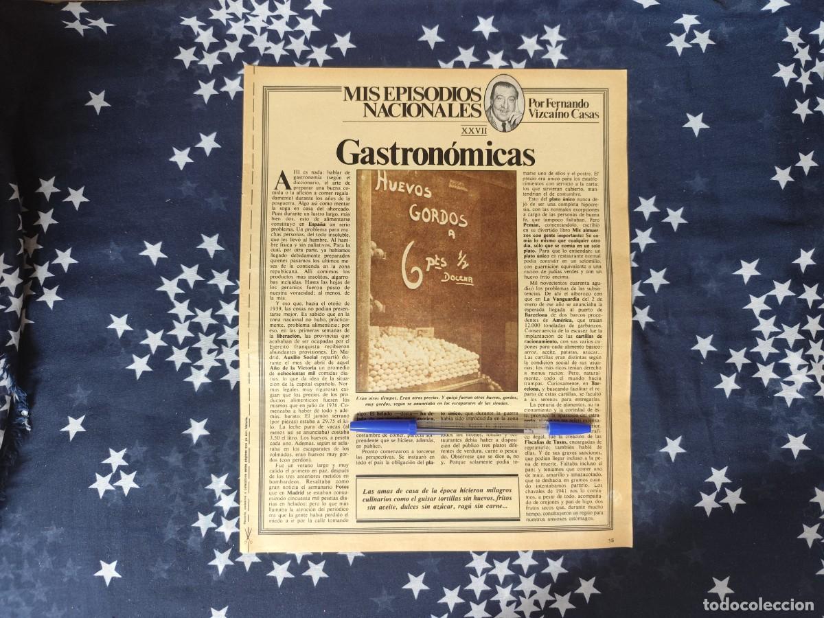 Coleccionismo de revista Intervi&uacute;: Mis episodios nacionales XXVII Vizca&iacute;no Casas Recorte/Cliping Revista Interviu 338-1982