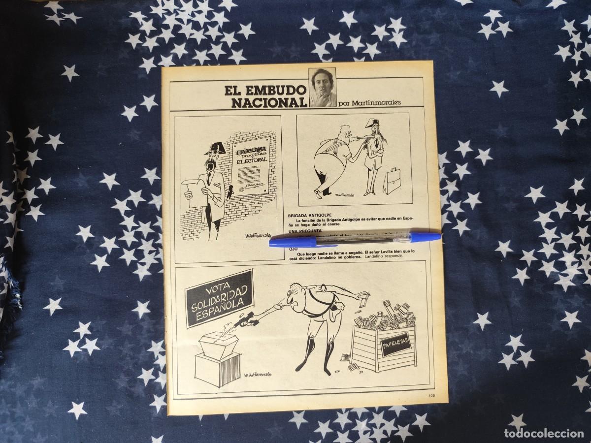 Coleccionismo de revista Intervi&uacute;: El embudo nacional Martinmorales Recorte/Cliping Revista Interviu 337-1982