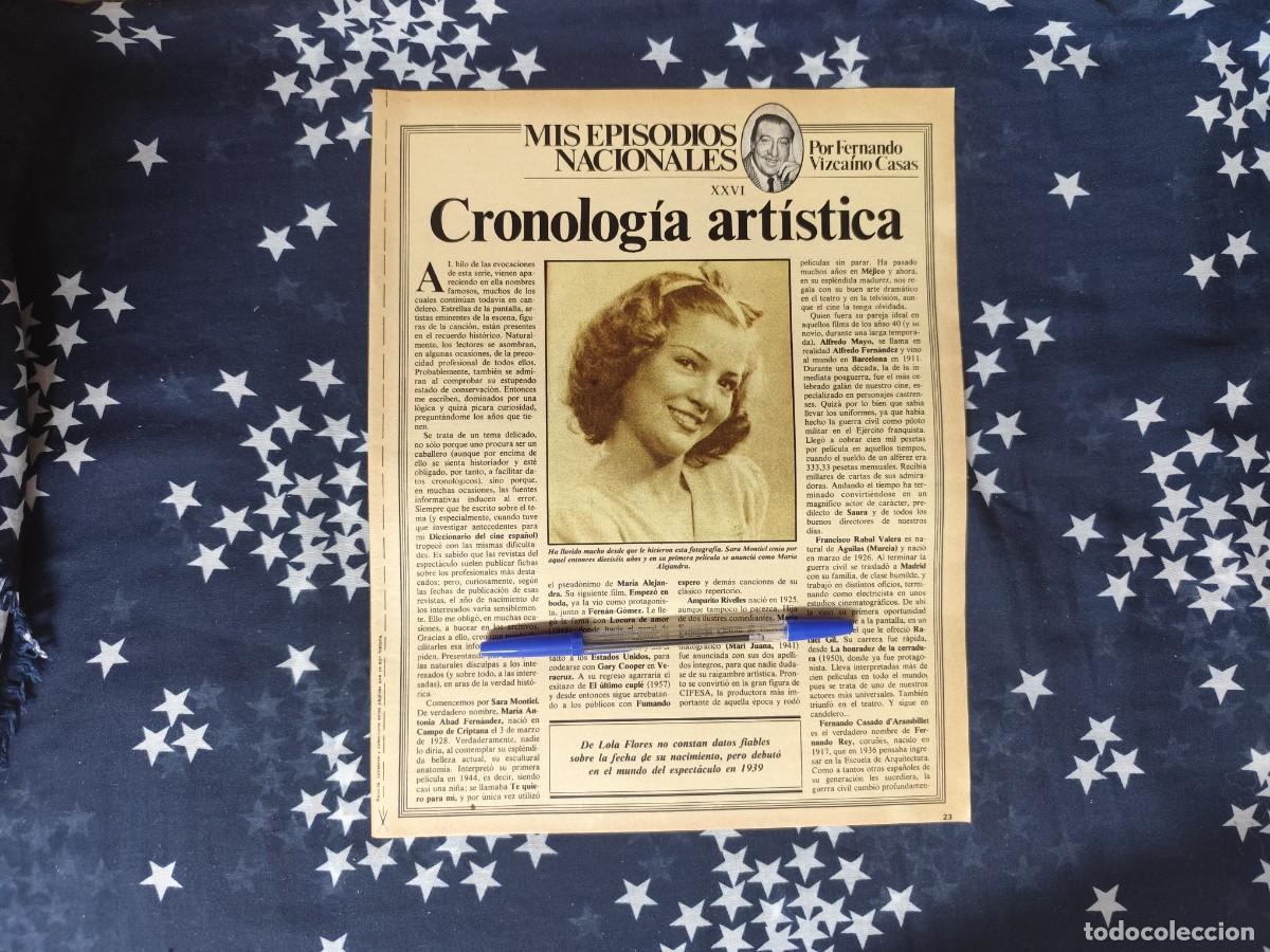 Coleccionismo de revista Intervi&uacute;: Mis episodios nacionales XXVI Vizca&iacute;no Casas Recorte/Cliping Revista Interviu 337-1982