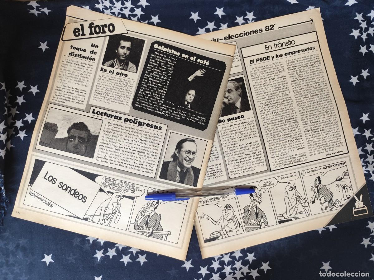 Coleccionismo de revista Intervi&uacute;: Los sondeos Martinmorales Recorte/Cliping Revista Interviu 336-1982