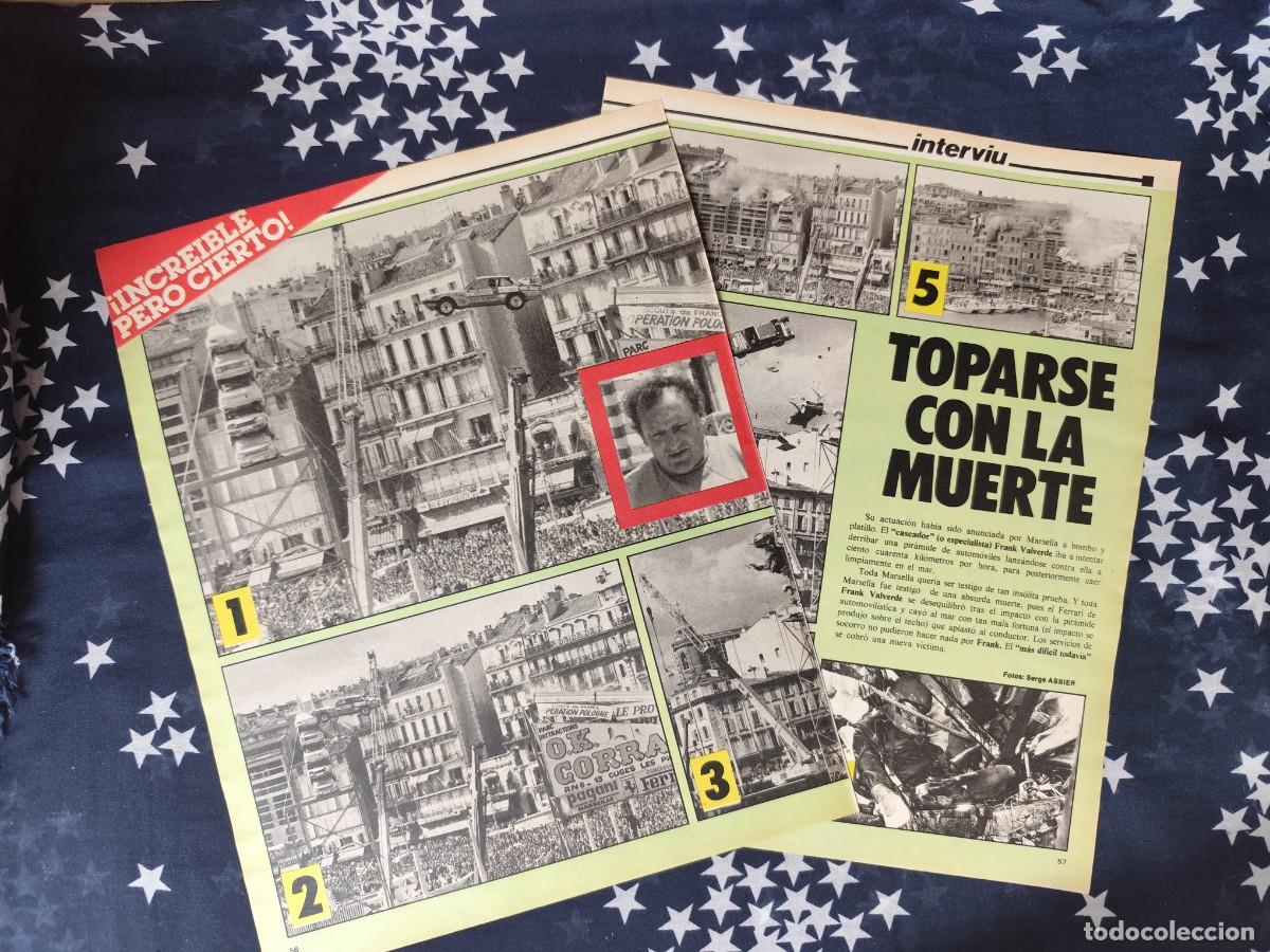 Coleccionismo de revista Intervi&uacute;: Toparse con la muerte Recorte/Cliping Revista Interviu 335-1982