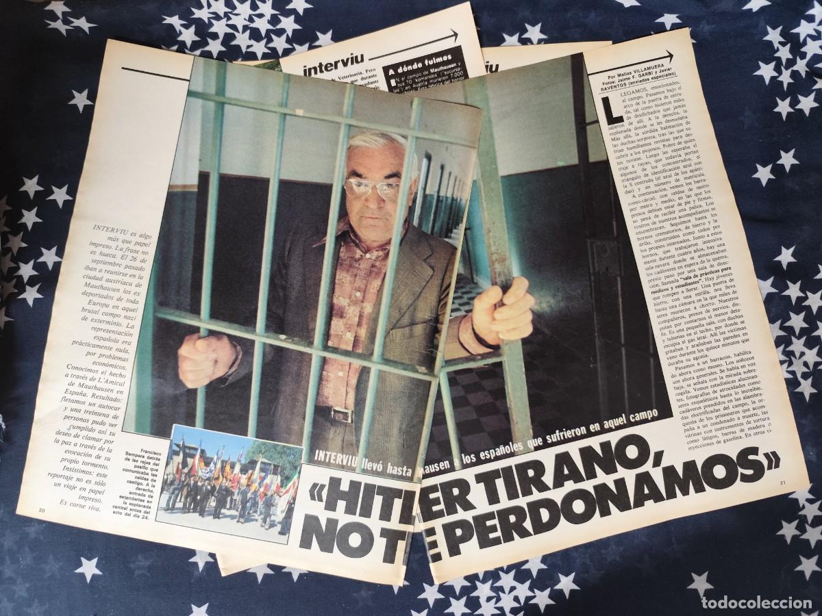 Coleccionismo de revista Intervi&uacute;: Hitler tirano , no te perdonamos Recorte/Cliping Revista Interviu 334-1982