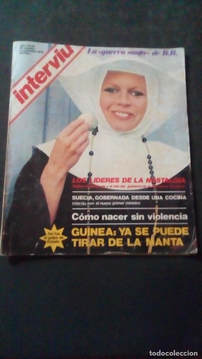 Coleccionismo de revista Intervi&uacute;: INTERVIU 24-1976-BRIGITTE BARDOT-PARTO SIN DOLOR-REAL MADRID-FOTOS COLITA-AGATA LYS-FUENTERRABIA