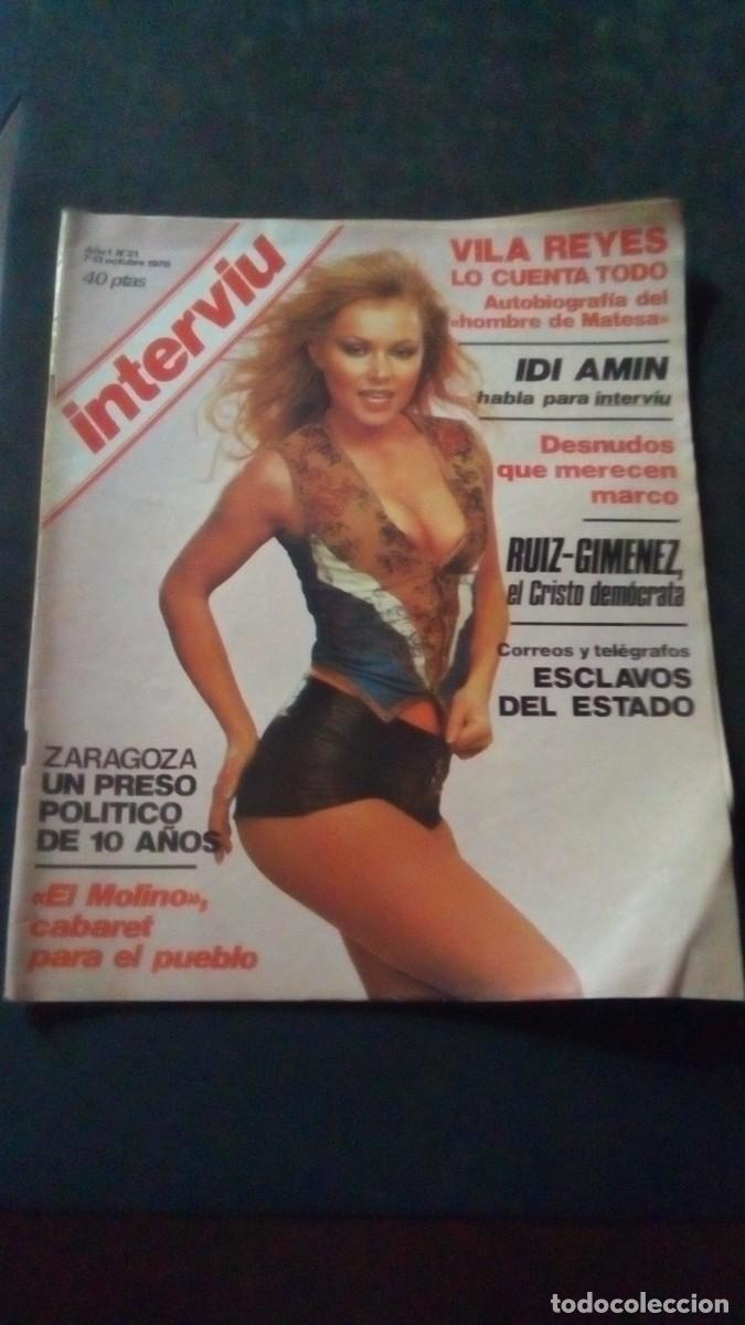 Coleccionismo de revista Intervi&uacute;: INTERVIU 21-1976-LANDR&Uacute;-JOAQU&Iacute;N RUIZ GIM&Eacute;NEZ-DURRUTI-JORGE LU&Iacute;S BORGES-MAR&Iacute;A CASARES-EL MOLINO