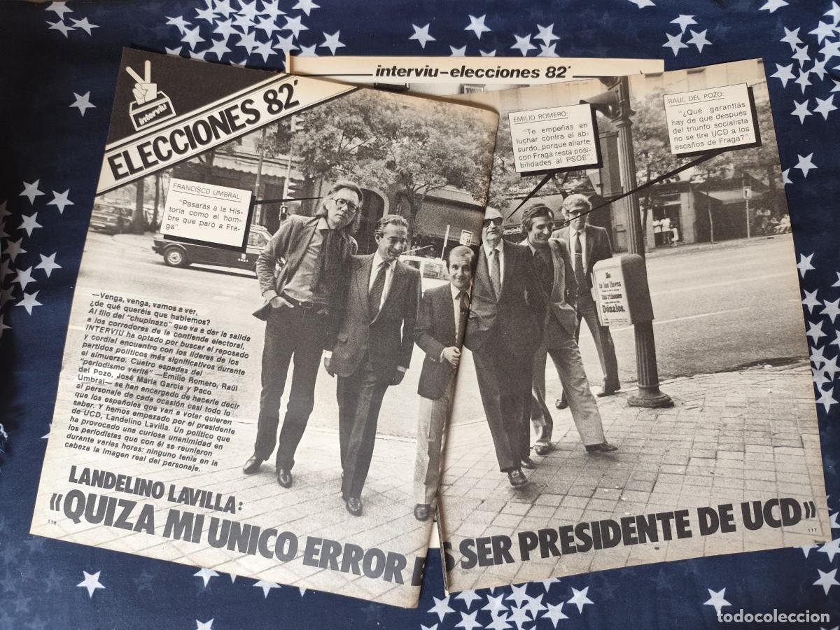 Coleccionismo de revista Intervi&uacute;: Elecciones 82 Landelino Lavilla Recorte / Clipping Revista Intervi&uacute; 333 - 1982