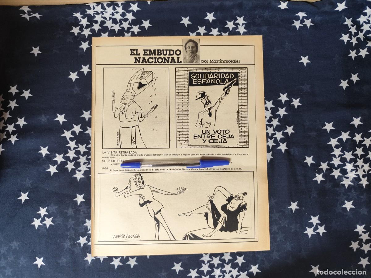 Coleccionismo de revista Intervi&uacute;: El embudo nacional Martinmorales Recorte / Clipping Revista Intervi&uacute; 331 - 1982