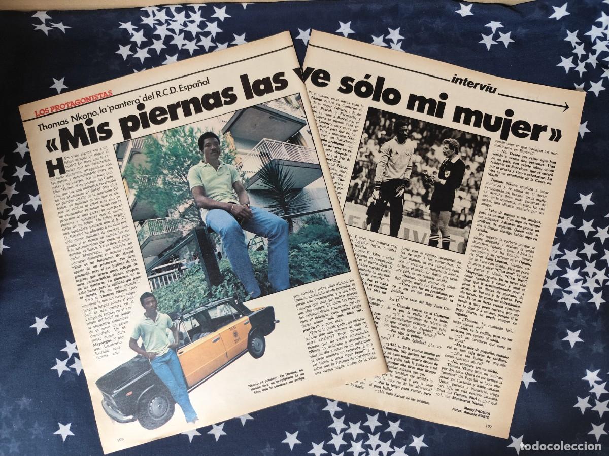 Coleccionismo de revista Intervi&uacute;: Nkono Mis piernas solo las ve mi mujer Recorte / Clipping Revista Intervi&uacute; 331 - 1982