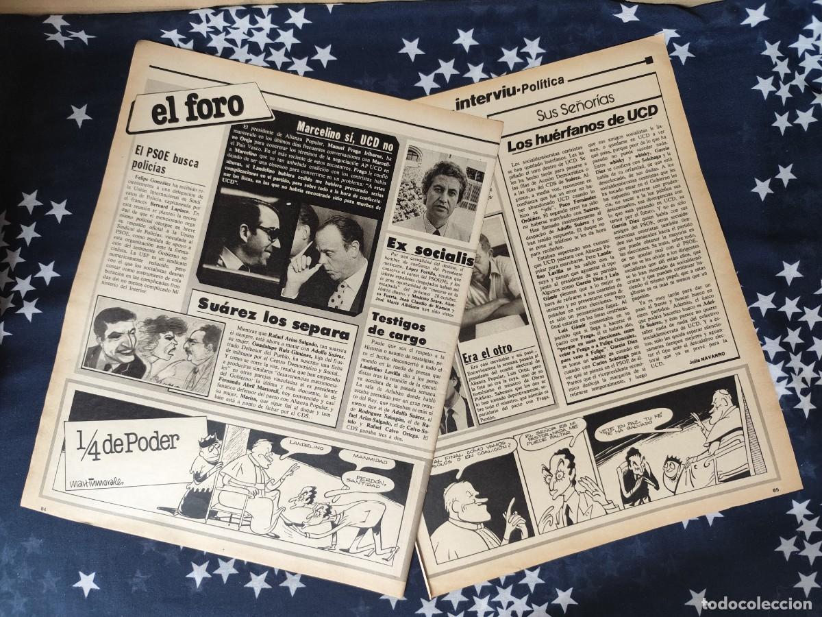 Coleccionismo de revista Intervi&uacute;: 1/4 de poder Martinmorales Recorte / Clipping Revista Intervi&uacute; 331 - 1982