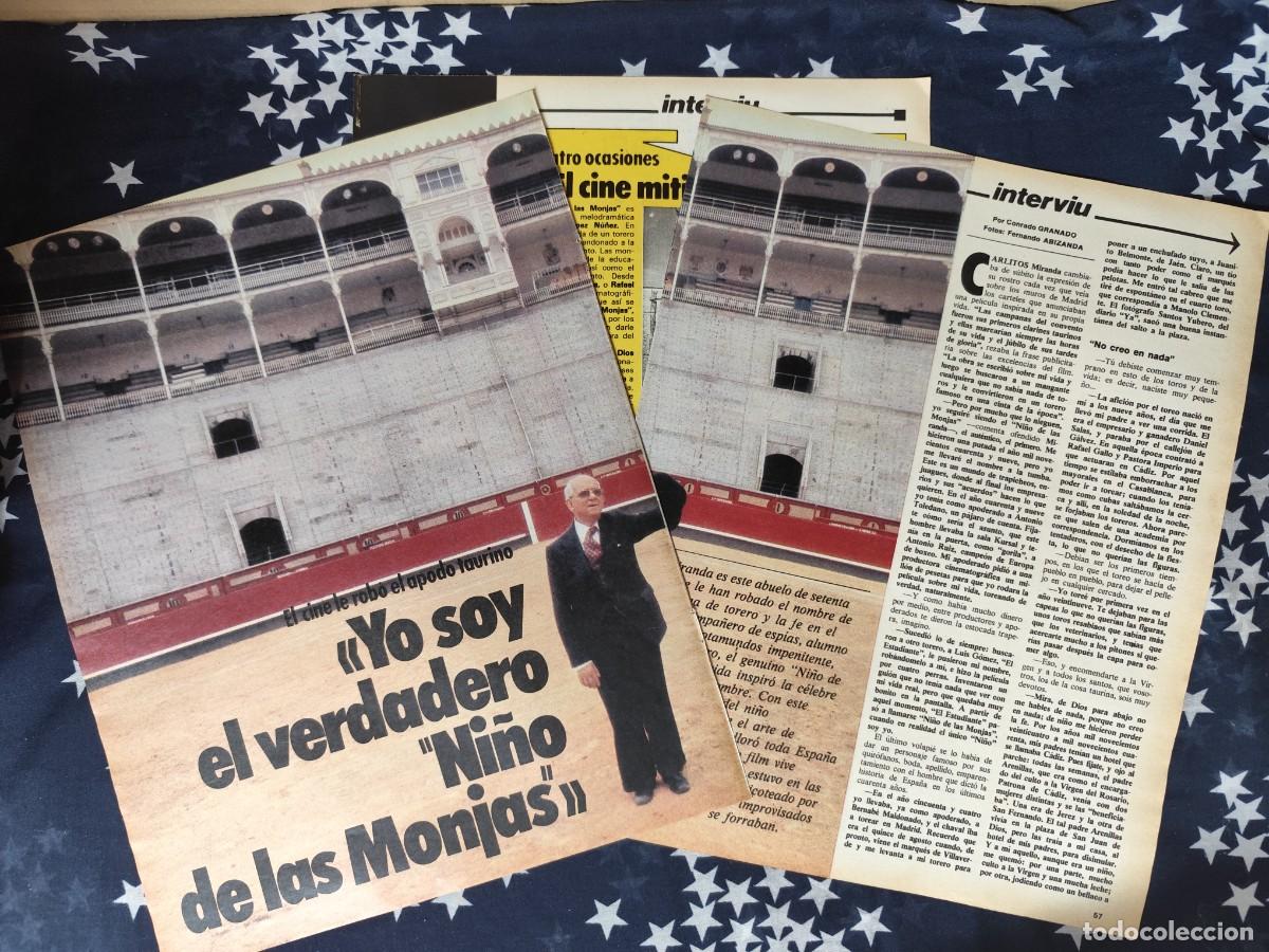 Coleccionismo de revista Intervi&uacute;: Yo soy el verdadero ni&ntilde;o de las monjas Recorte / Clipping Revista Intervi&uacute; 331 - 1982