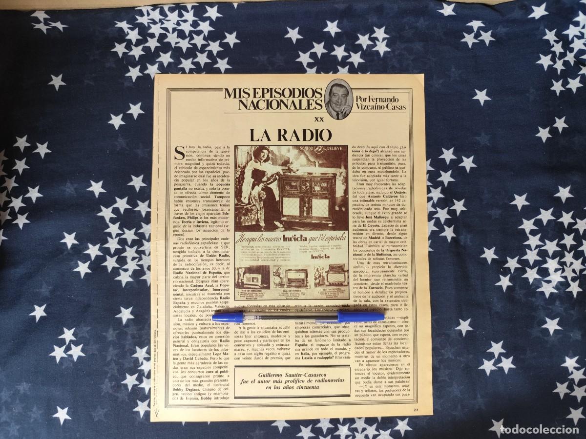 Coleccionismo de revista Intervi&uacute;: Mis episodios nacionales XXI Vizca&iacute;no Casas Recorte / Clipping Revista Intervi&uacute; 331 - 1982
