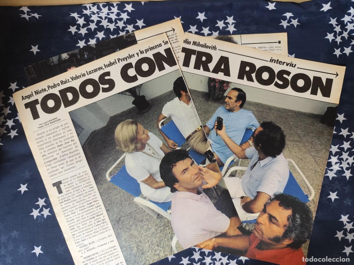 Coleccionismo de revista Intervi&uacute;: Todos contra Ros&oacute;n Recorte / Clipping Revista Intervi&uacute; 330 - 1982