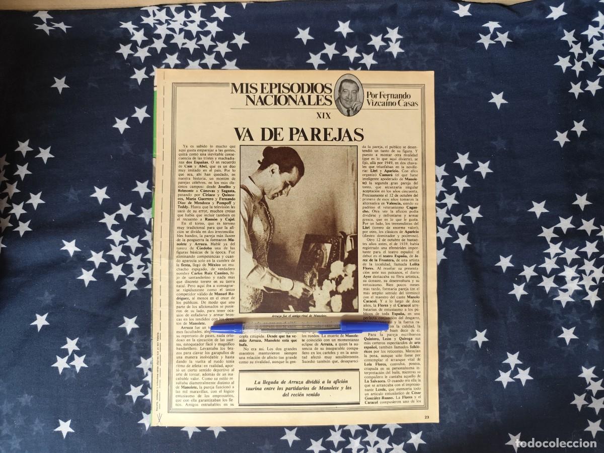 Coleccionismo de revista Intervi&uacute;: Mis episodios nacionales XXI Vizca&iacute;no Casas Recorte / Clipping Revista Intervi&uacute; 330 - 1982