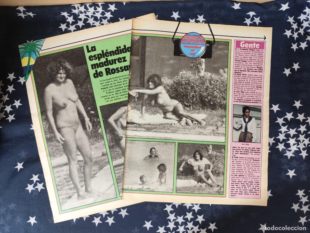 Coleccionismo de revista Intervi&uacute;: La espl&eacute;ndida madurez de Rossana Podesta Recorte / Clipping Revista Intervi&uacute; 329 - 1982