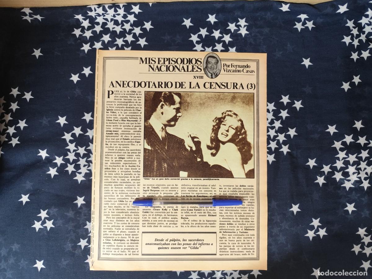 Coleccionismo de revista Intervi&uacute;: Mis episodios nacionales XXIII Vizca&iacute;no Casas Recorte / Clipping Revista Intervi&uacute; 329 - 1982