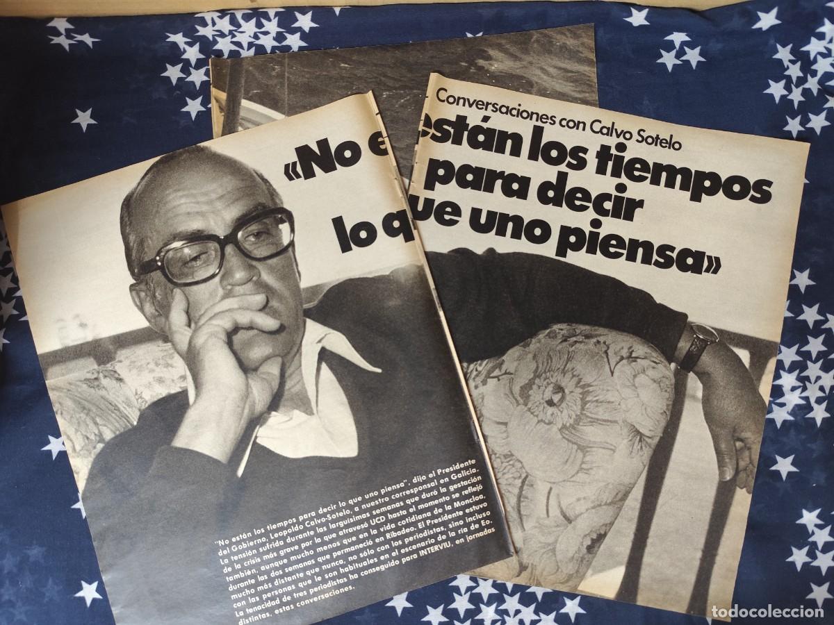 Coleccionismo de revista Intervi&uacute;: Conversaciones con Calvo Sotelo Recorte / Clipping Revista Intervi&uacute; 329 - 1982