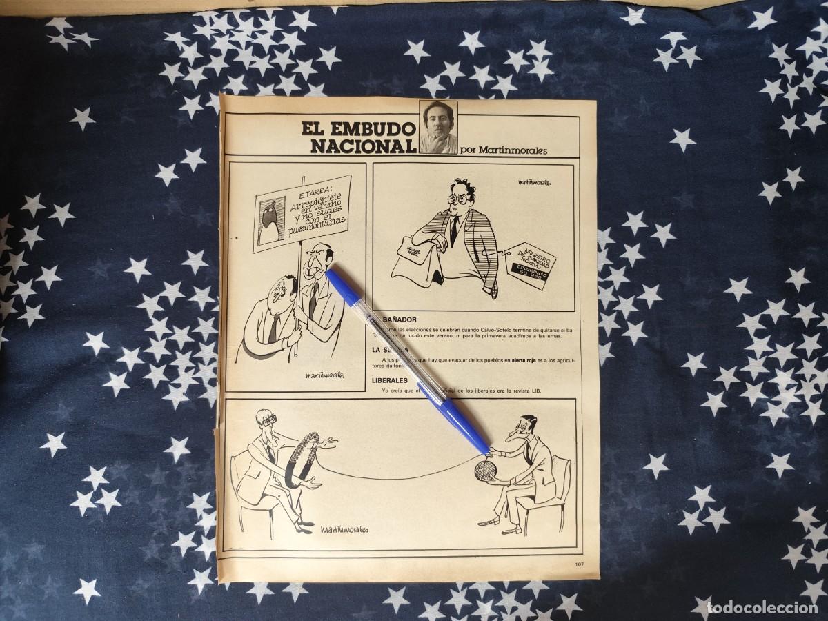 Coleccionismo de revista Intervi&uacute;: El embudo nacional Martinmorales Recorte / Clipping Revista Intervi&uacute; 328 - 1982