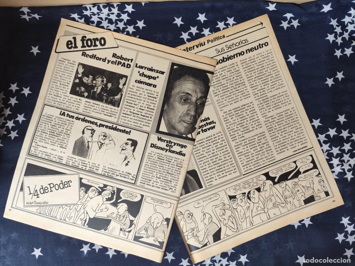 Coleccionismo de revista Intervi&uacute;: 1/4 de poder Martinmorales Recorte / Clipping Revista Intervi&uacute; 328 - 1982