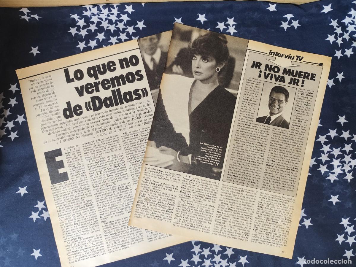 Coleccionismo de revista Intervi&uacute;: Lo que no veremos de Dallas Recorte / Clipping Revista Intervi&uacute; 326 - 1982