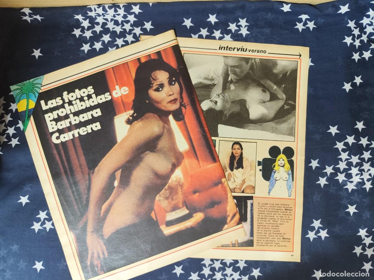 Coleccionismo de revista Intervi&uacute;: Las fotos prohibidas de Barbara Carrera Recorte / Clipping Revista Intervi&uacute; 326 - 1982