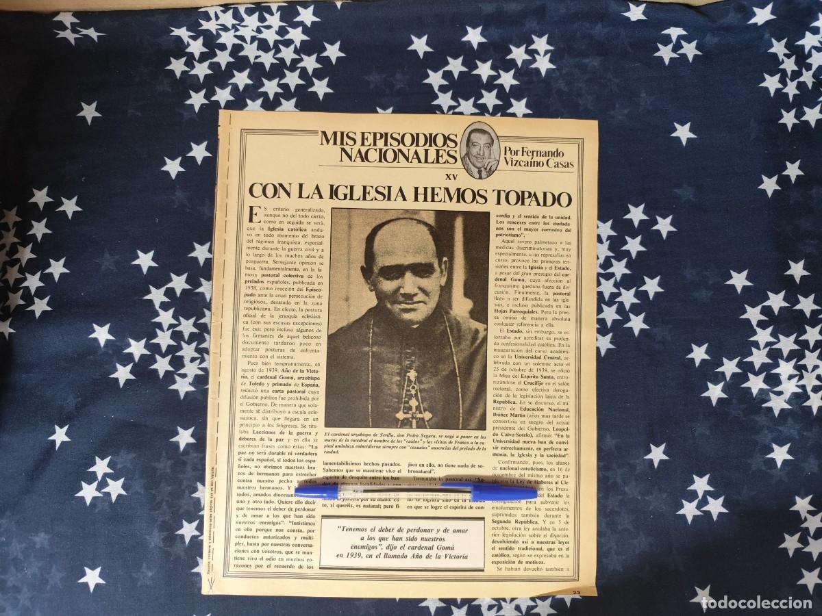 Coleccionismo de revista Intervi&uacute;: Mis episodios nacionales XV Vizca&iacute;no Casas Recorte / Clipping Revista Intervi&uacute; 326 - 1982