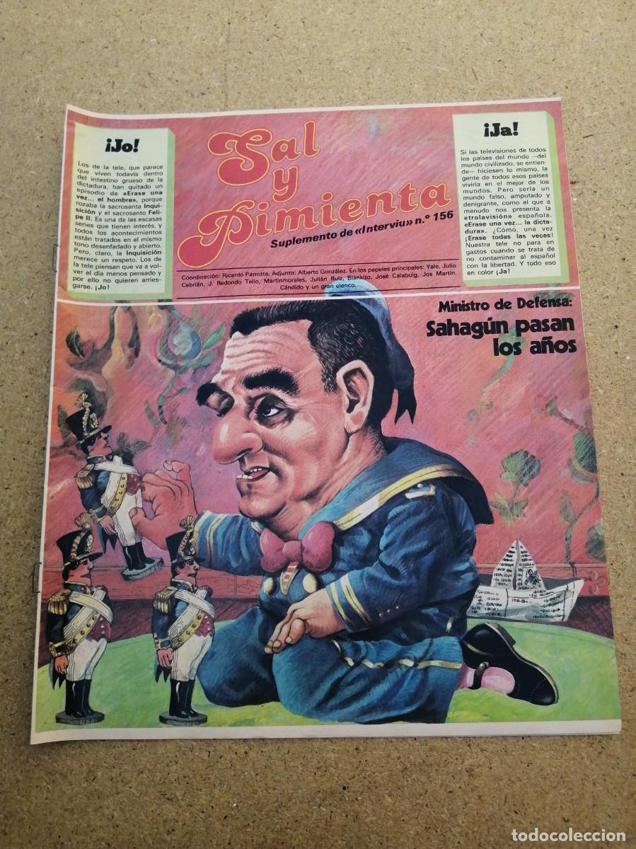 Coleccionismo de revista Intervi&uacute;: SAL Y PIMIENTA. SUPLEMENTO DE LA REVISTA INTERVIU (NUMERO 156)