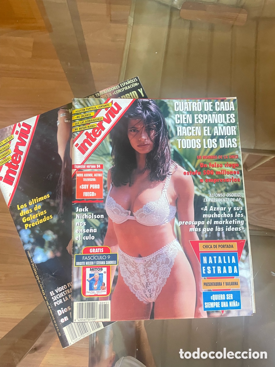 Coleccionismo de revista Intervi&uacute;: REVISTAS INTERVIU NUM 951 y 973 SUSANA ESTRAFS
