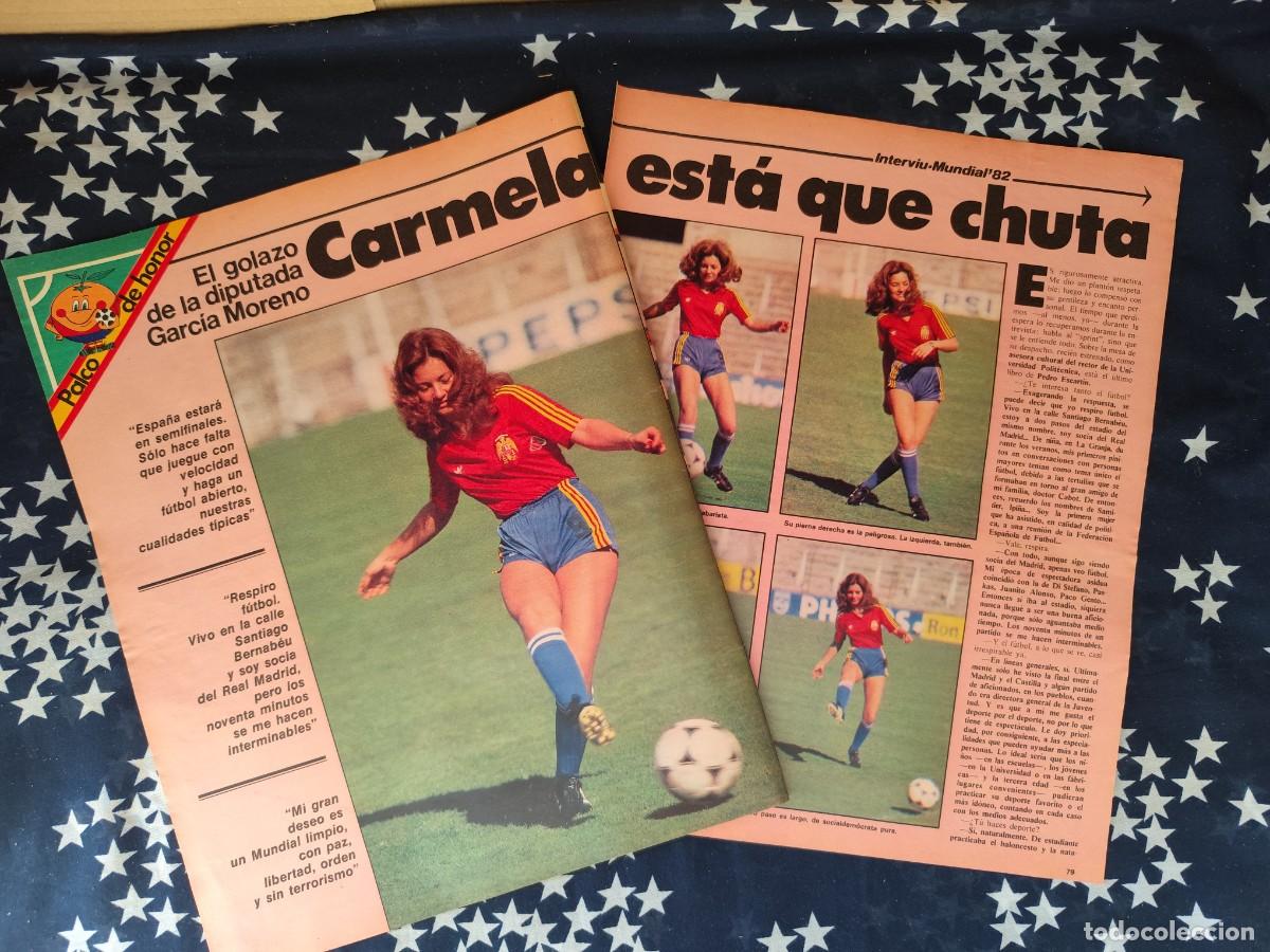 Coleccionismo de revista Intervi&uacute;: El golazo de la diputada Garc&iacute;a Moreno Recorte/Cliping Revista Interviu 305 - 1982