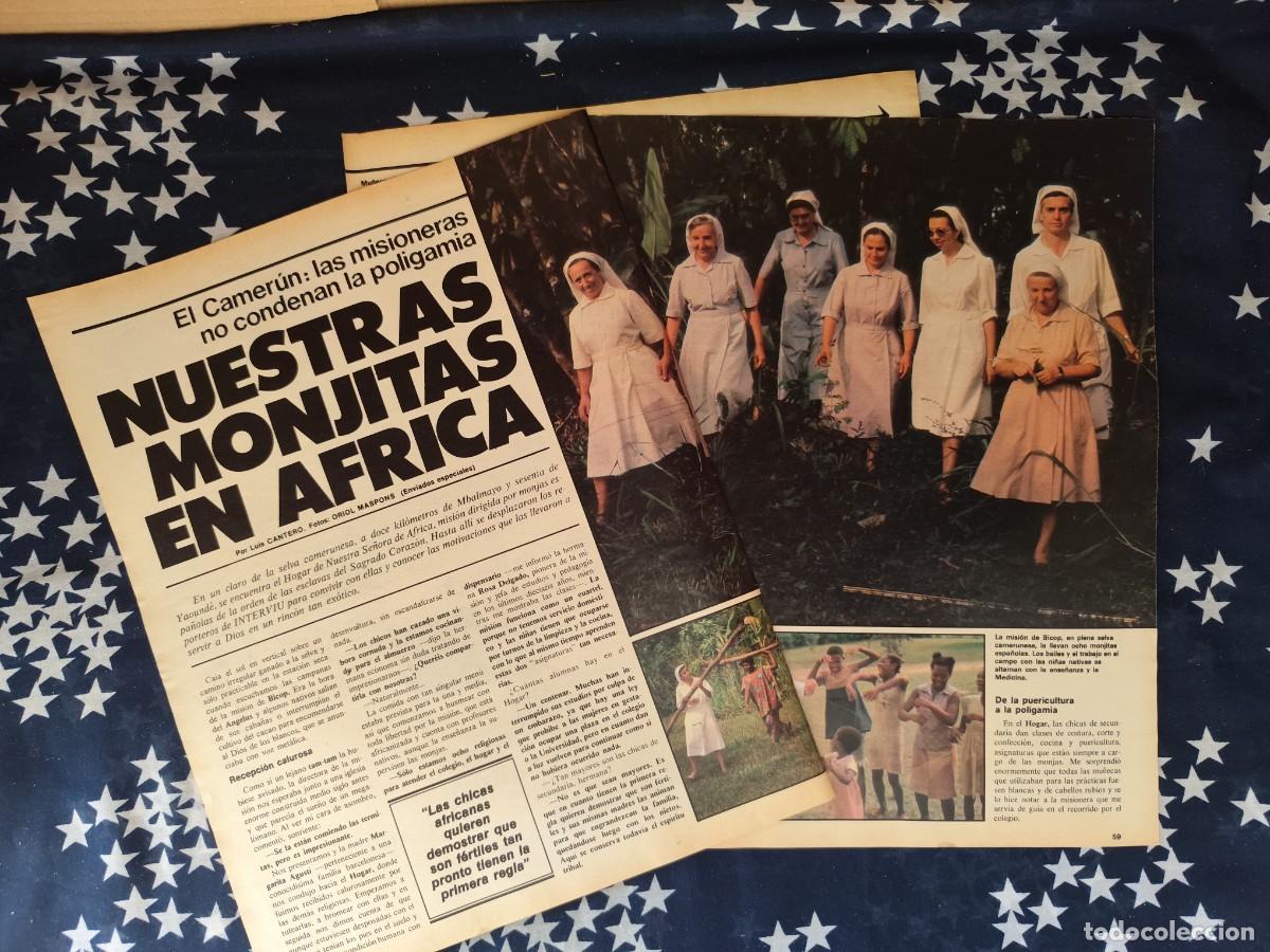 Coleccionismo de revista Intervi&uacute;: Nuestras monjitas en &Aacute;frica Recorte/Cliping Revista Interviu 305 - 1982