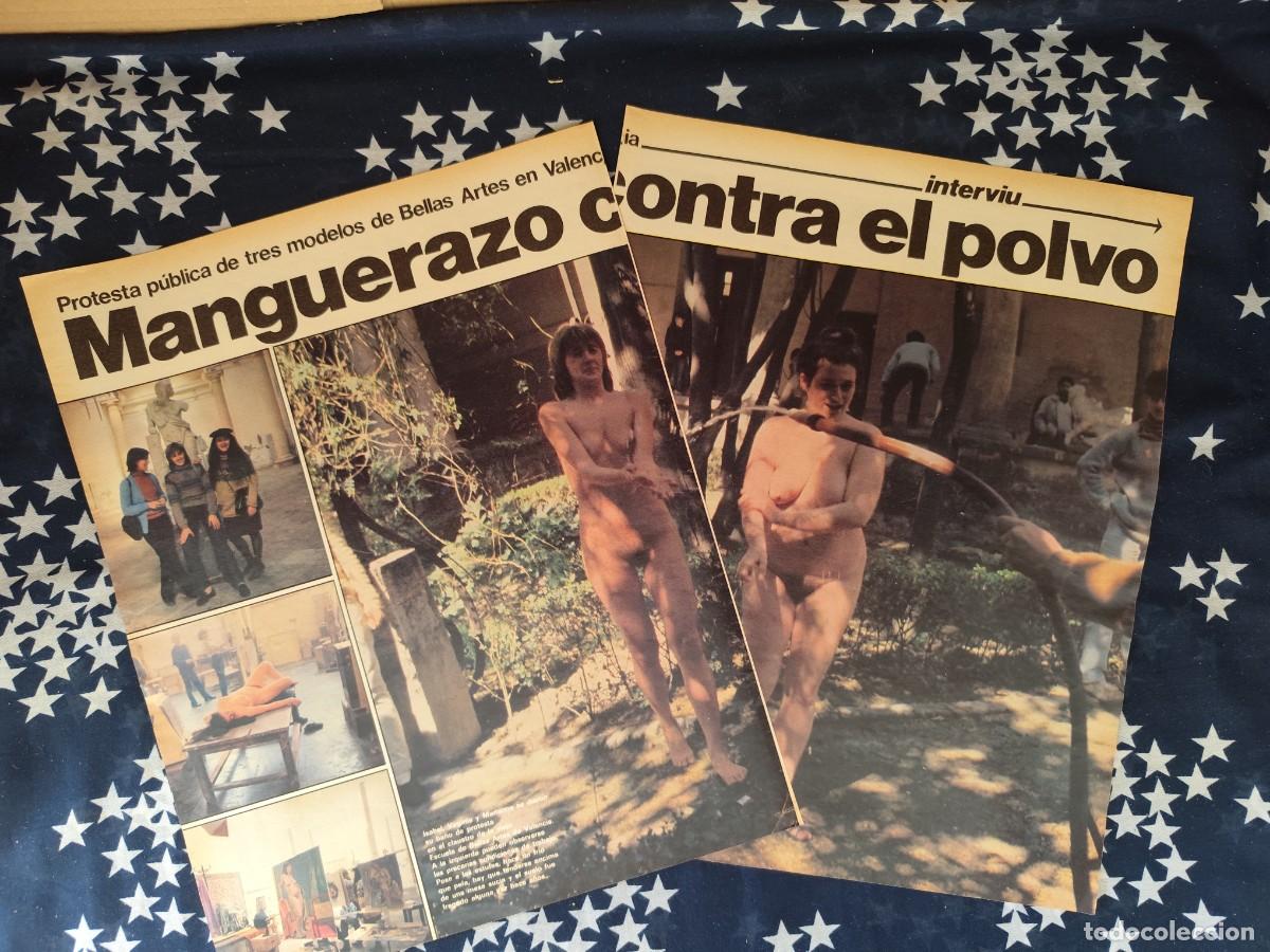 Coleccionismo de revista Intervi&uacute;: Manguerazo contra el polvo Recorte/Cliping Revista Interviu 306 - 1982