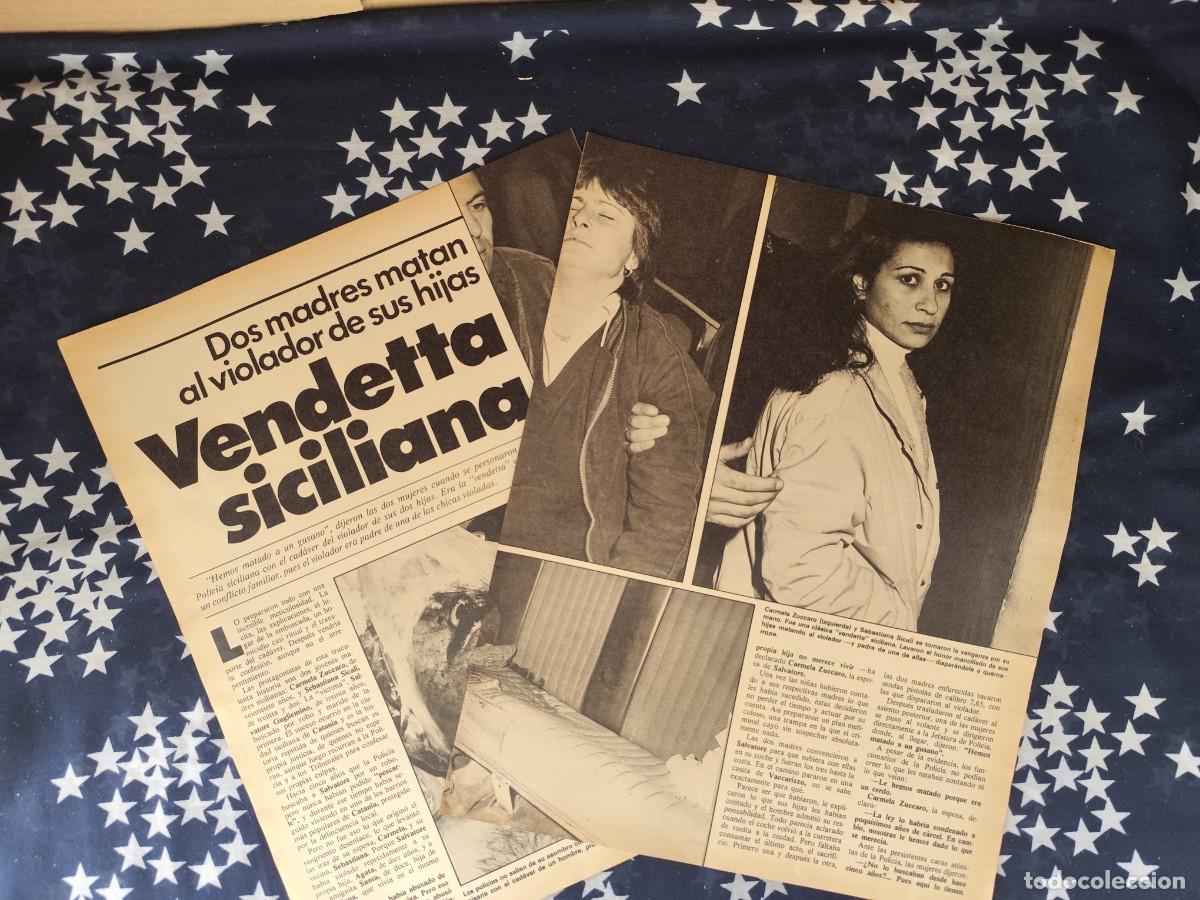 Coleccionismo de revista Intervi&uacute;: Dos madres matan al violador de sus hijas Recorte/Cliping Revista Interviu 306 - 1982