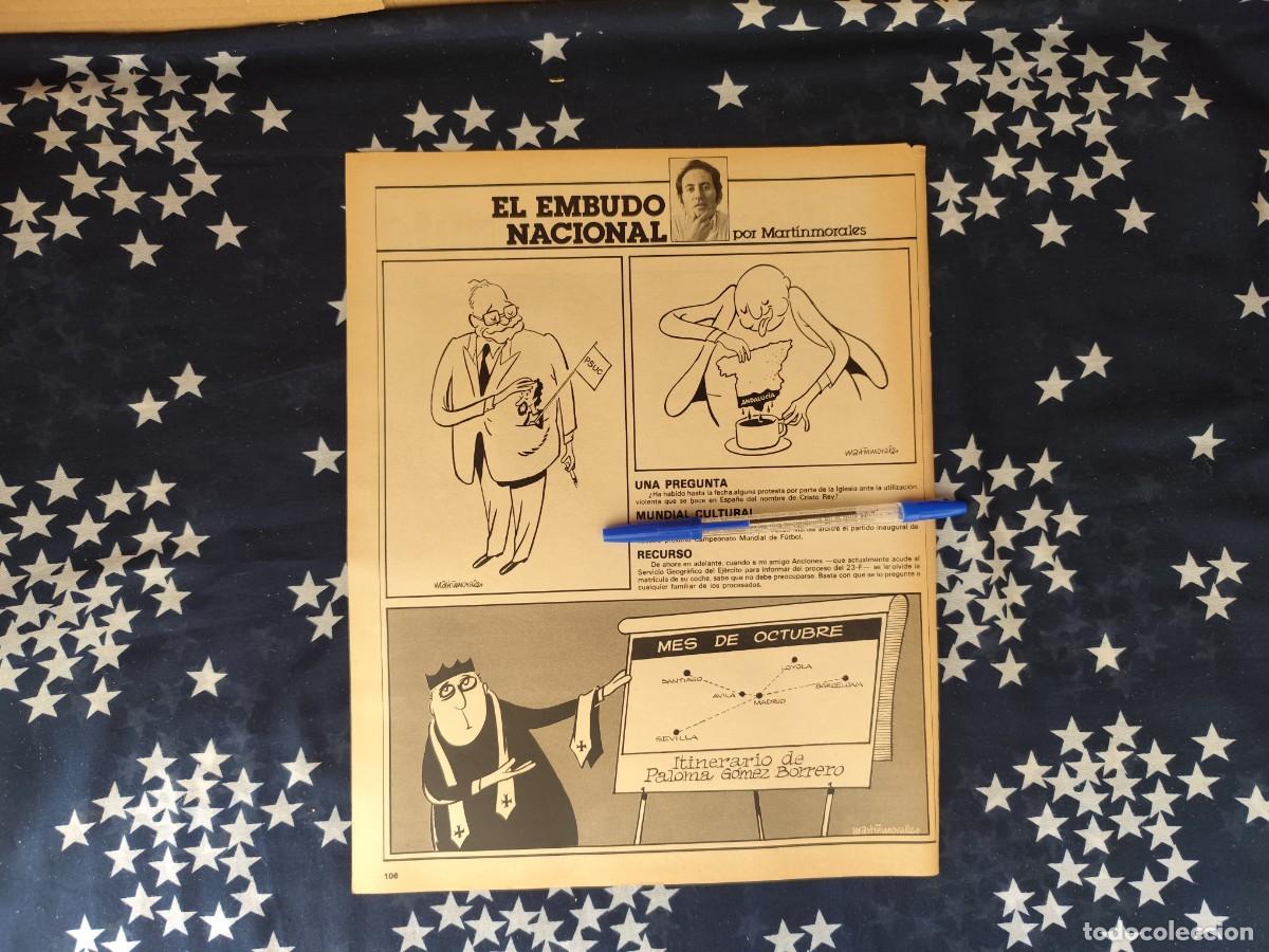 Coleccionismo de revista Intervi&uacute;: El embudo nacional Martinmorales Recorte/Cliping Revista Interviu 307 - 1982