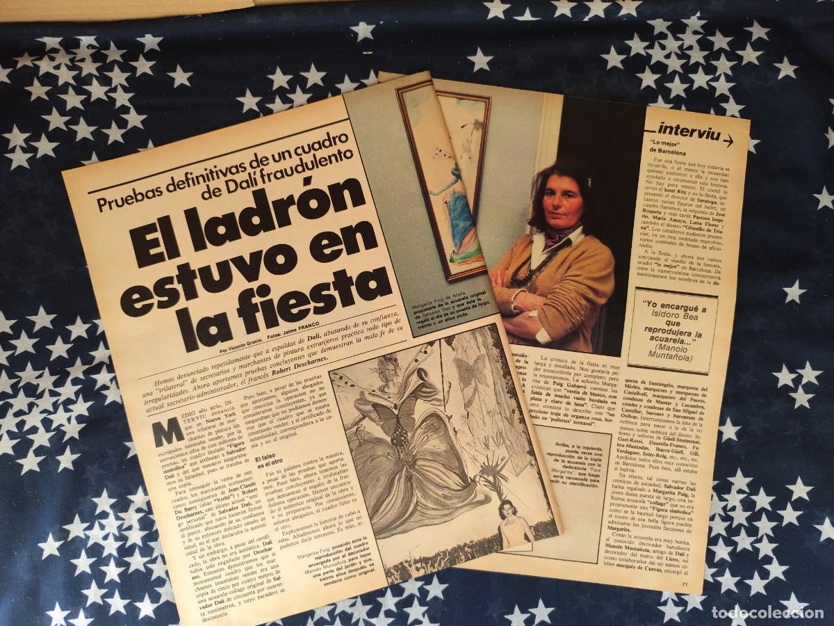 Coleccionismo de revista Intervi&uacute;: El ladr&oacute;n estuvo en la fiesta Recorte/Cliping Revista Interviu 307 - 1982