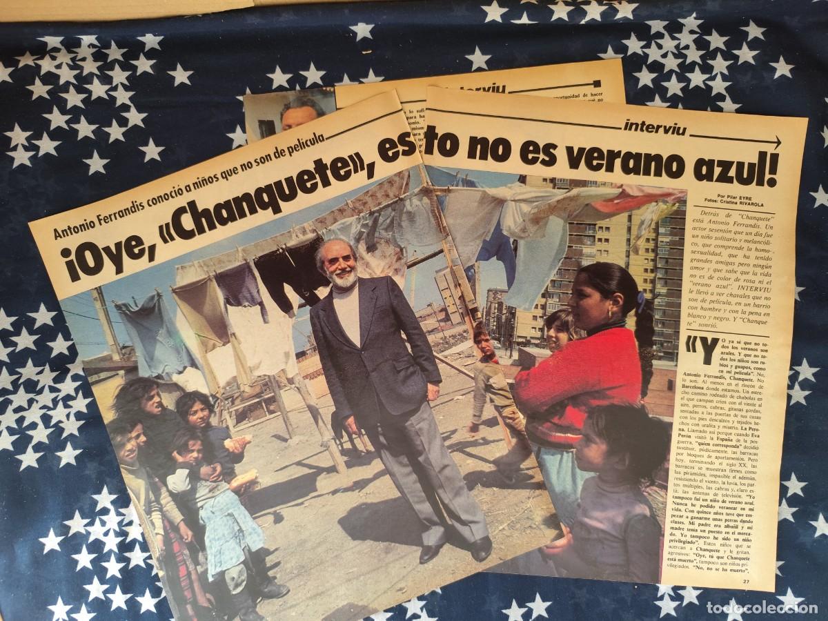 Coleccionismo de revista Intervi&uacute;: Oye Chanquete , estoy no es verano azul Recorte/Cliping Revista Interviu 308 - 1982