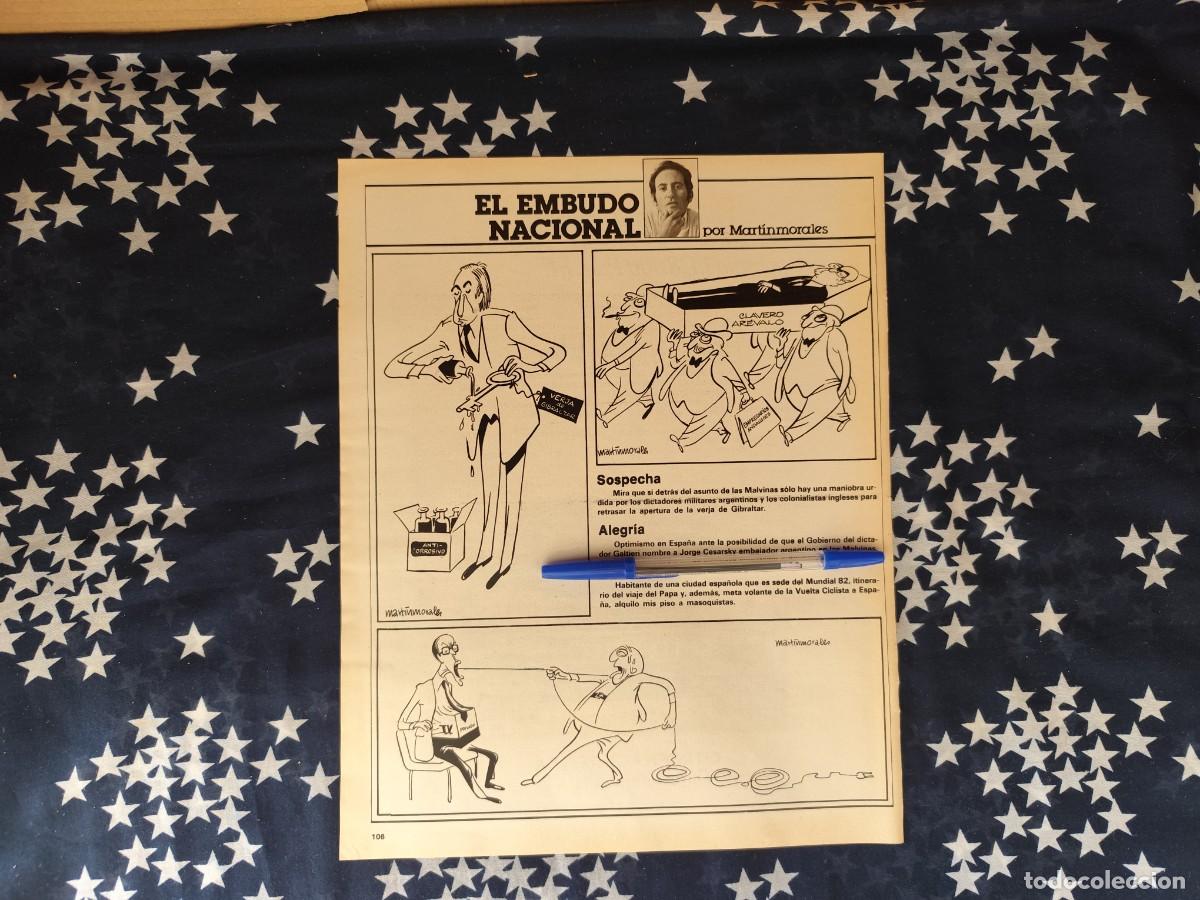 Coleccionismo de revista Intervi&uacute;: El embudo nacional Martinmorales Recorte/Cliping Revista Interviu 310 - 1982