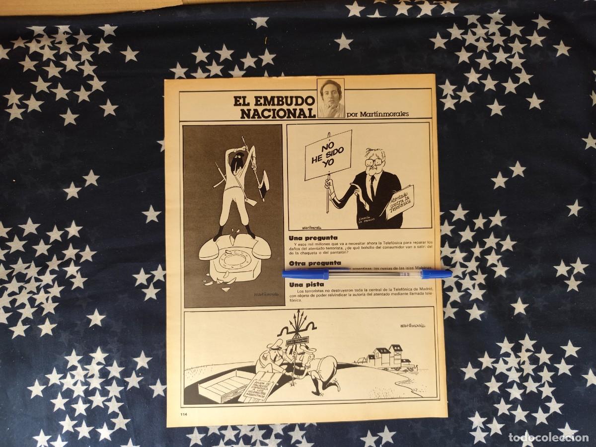 Coleccionismo de revista Intervi&uacute;: El embudo nacional Martinmorales Recorte/Cliping Revista Interviu 311 - 1982