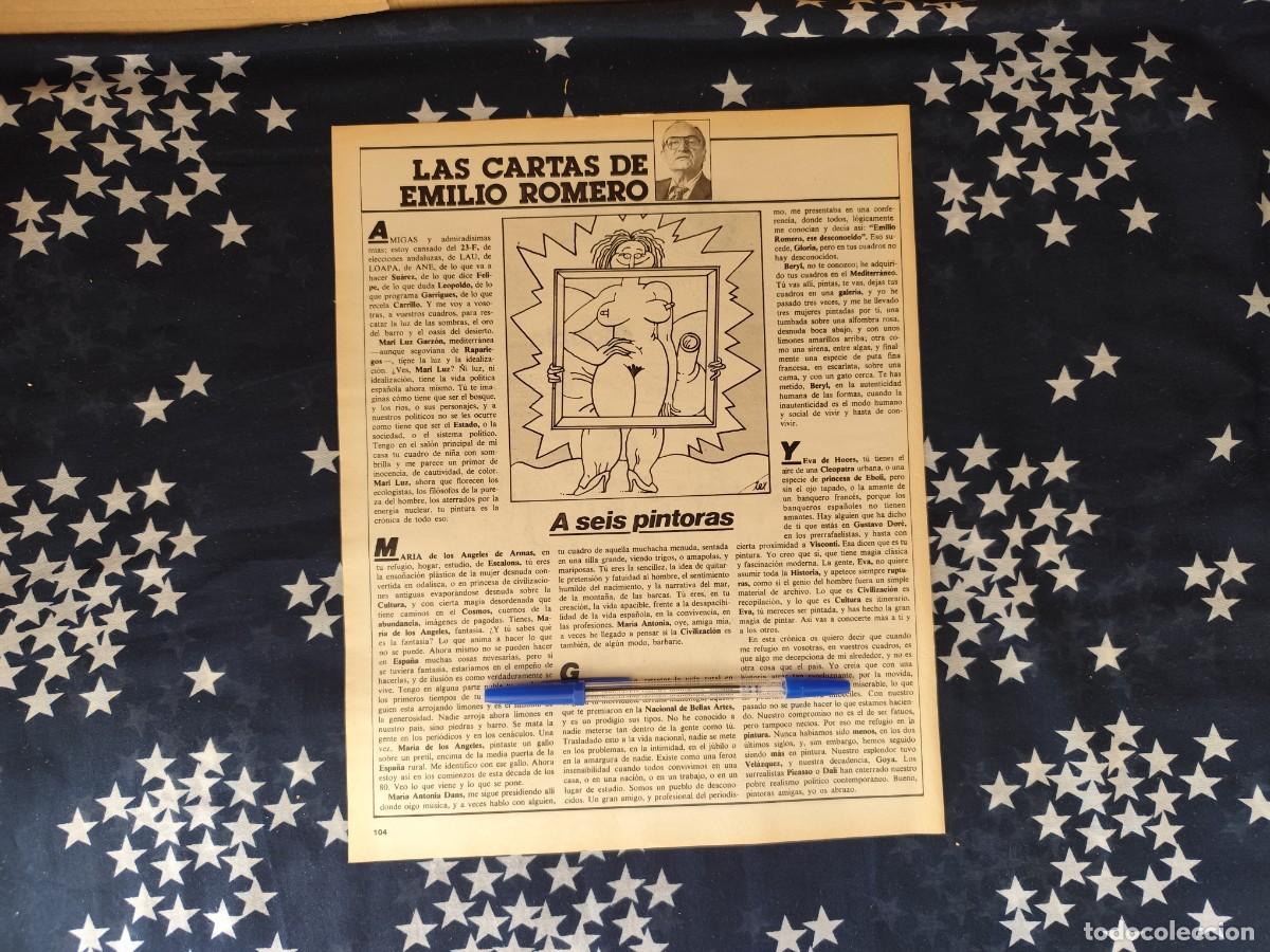 Coleccionismo de revista Intervi&uacute;: Las cartas de Emilio Romero Recorte/Cliping Revista Interviu 311 - 1982