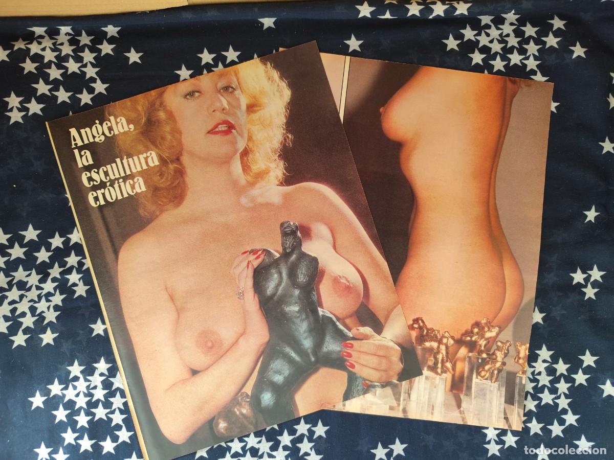 Coleccionismo de revista Intervi&uacute;: Mabel Esca&ntilde;o &Aacute;ngela escultura erotica Recorte/Cliping Revista Interviu 311 - 1982
