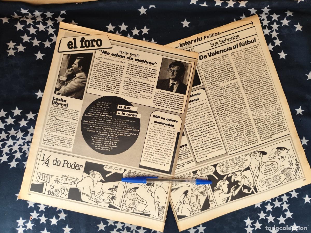 Coleccionismo de revista Intervi&uacute;: 1/4 de poder Martinmorales Recorte/Cliping Revista Interviu 312- 1982