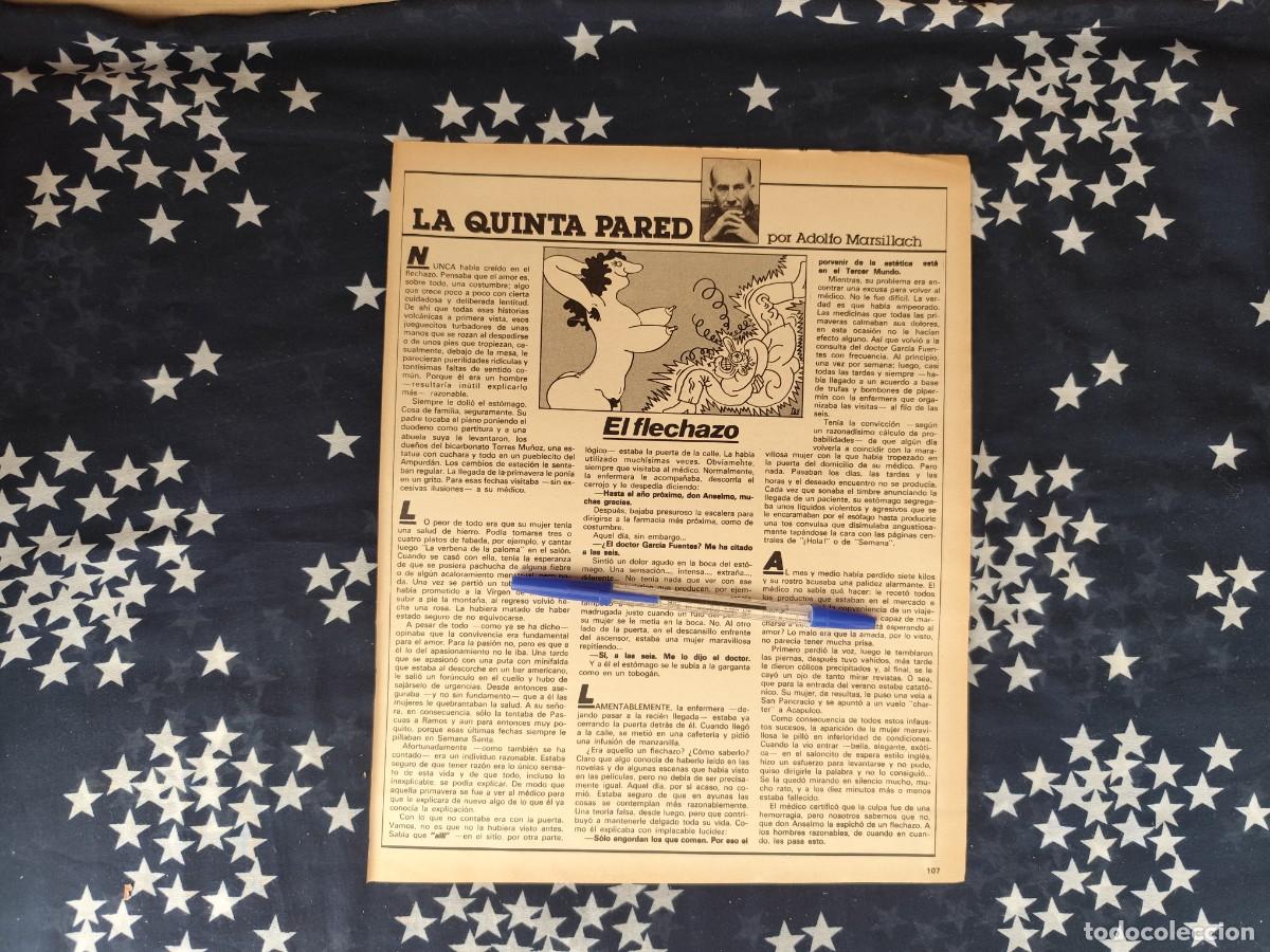 Coleccionismo de revista Intervi&uacute;: La quinta pared Adolfo Marsillach Recorte/Cliping Revista Interviu 312- 1982