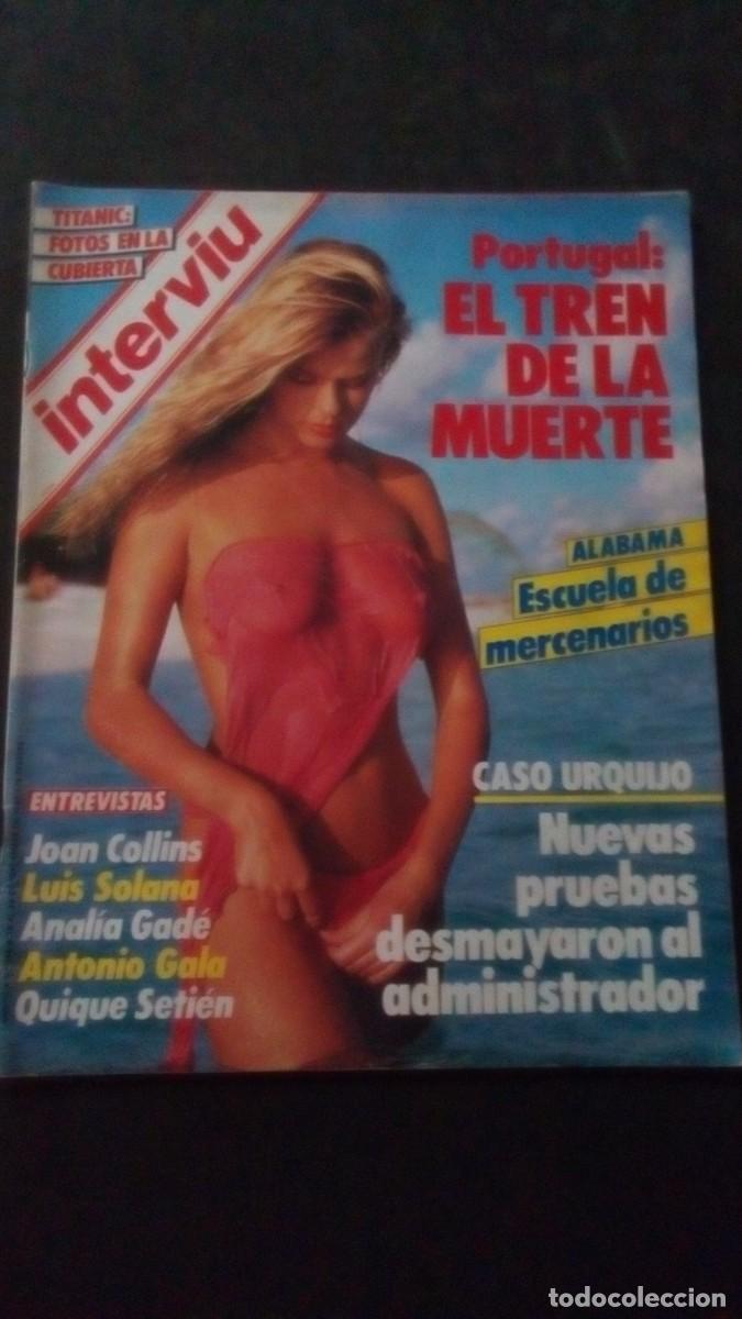 Coleccionismo de revista Intervi&uacute;: INTERVIU 488-JOAN COLLINS-QUIQUE SETIEN-SEMEN UP-GOLPES BAJOS-MISS ROMA-CASO URQUIJO-ETA-TITANIC