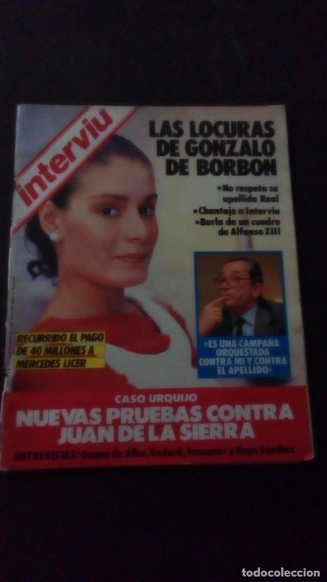 Coleccionismo de revista Intervi&uacute;: INTERVIU 472-MERCEDES LICER-GONZALO DE BORB&Oacute;N-ALASKA-SAN ISIDRO-ALMARAZ-CASO URQUIJO