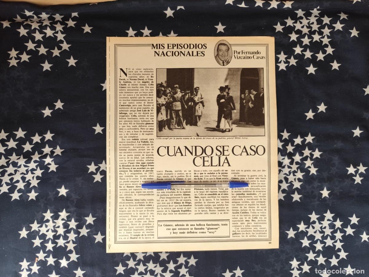Coleccionismo de revista Intervi&uacute;: Mis episodios nacionales Vizca&iacute;no Casas Recorte/Cliping Revista Interviu 312- 1982
