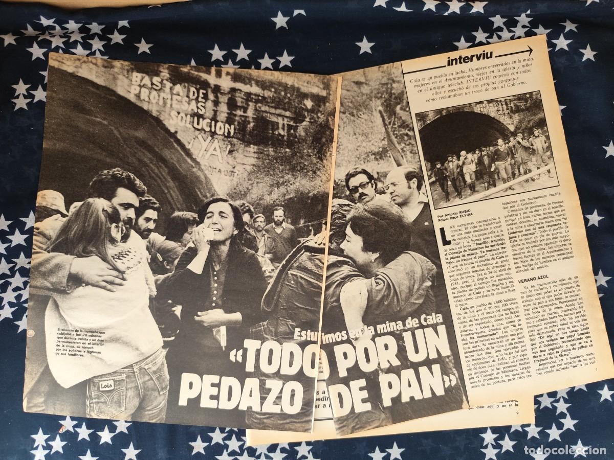 Coleccionismo de revista Intervi&uacute;: Estuvimos en la mina de Cala Todo por un pedazo de pan Recorte/Cliping Revista Interviu 312- 1982