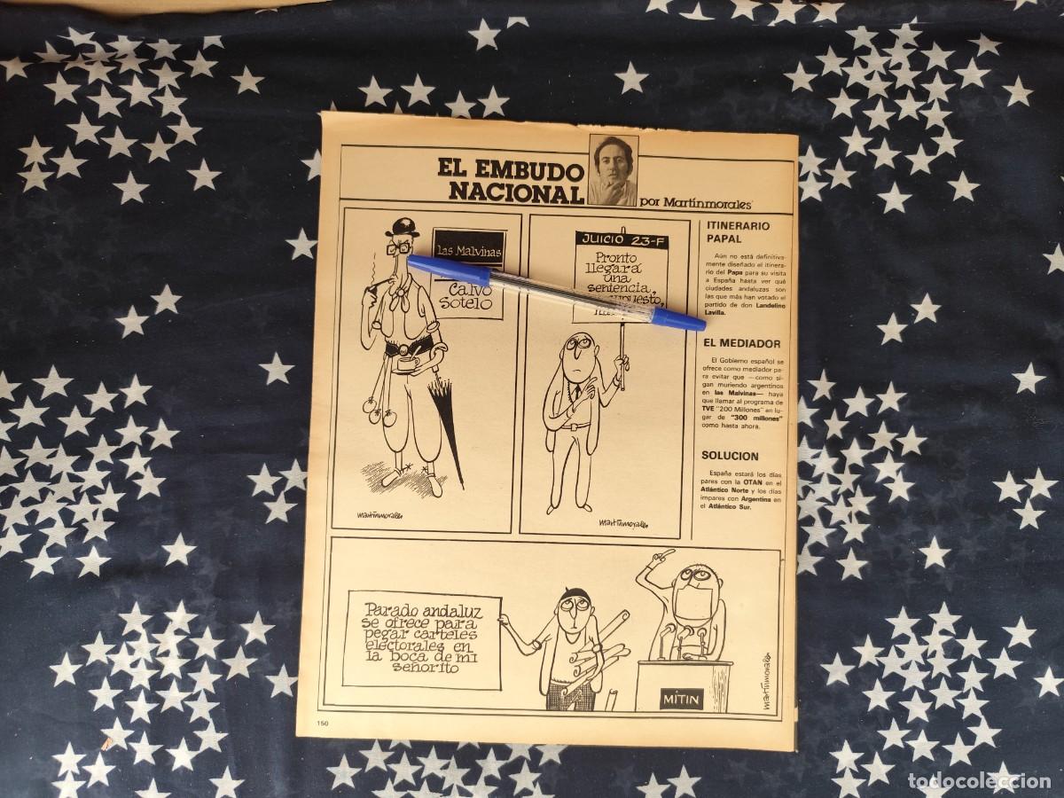 Coleccionismo de revista Intervi&uacute;: El embudo nacional Martinmorales Recorte/Cliping Revista Interviu 313- 1982