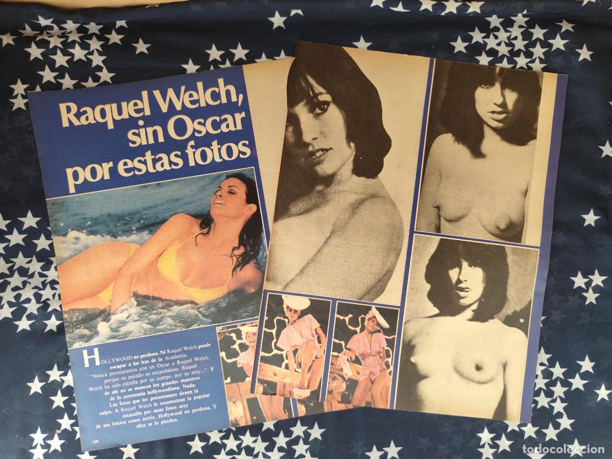 Coleccionismo de revista Intervi&uacute;: Raquel Welch ,sin &Oacute;scar por estas fotos Recorte/Cliping Revista Interviu 313- 1982