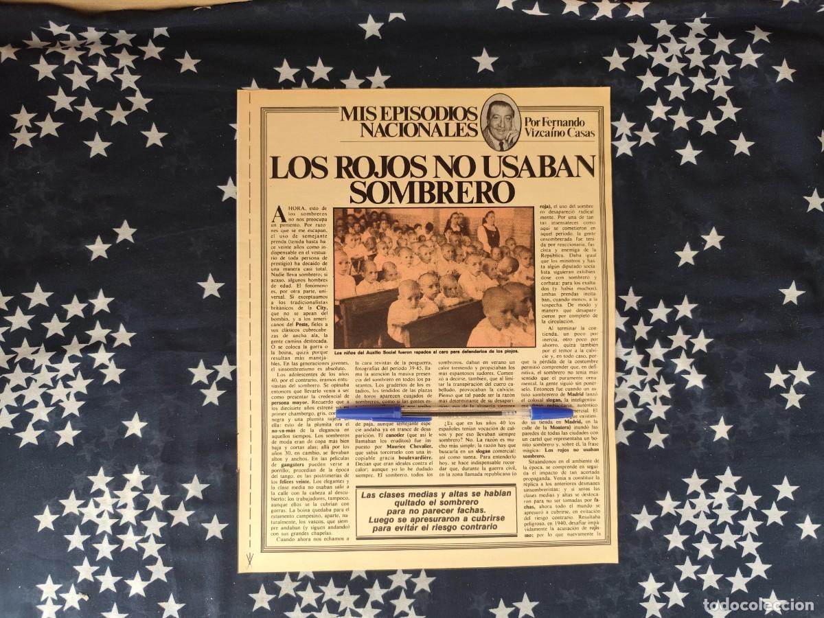 Coleccionismo de revista Intervi&uacute;: Mis episodios nacionales Vizca&iacute;no Casas Recorte/Cliping Revista Interviu 313- 1982