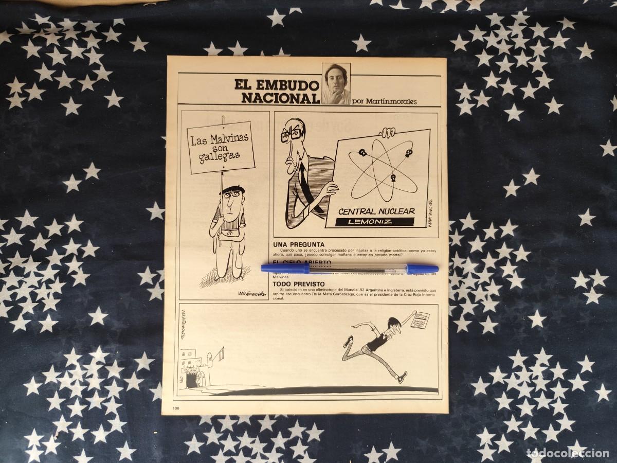 Coleccionismo de revista Intervi&uacute;: El embudo nacional Martinmorales Recorte/Cliping Revista Interviu 314-1982