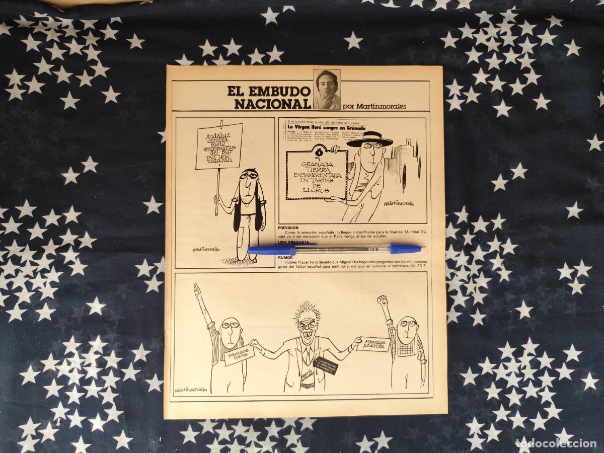 Coleccionismo de revista Intervi&uacute;: El embudo nacional Martinmorales Recorte/Cliping Revista Interviu 315-1982