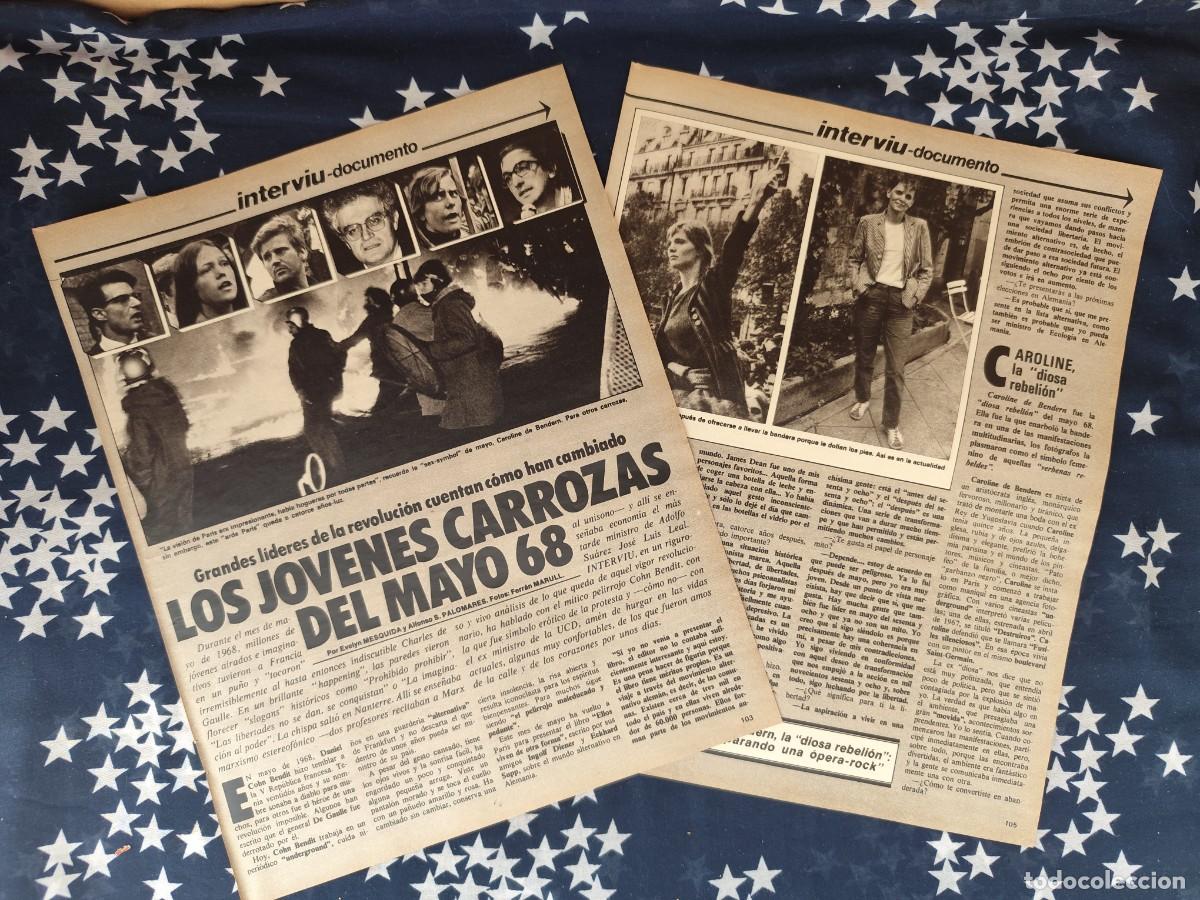Coleccionismo de revista Intervi&uacute;: Los j&oacute;venes carrozas del Mayo 68 Recorte/Cliping Revista Interviu 315-1982