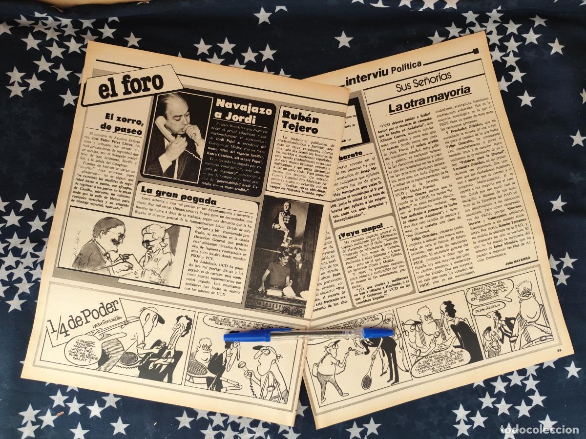 Coleccionismo de revista Intervi&uacute;: 1/4 de poder Martinmorales Recorte/Cliping Revista Interviu 315-1982